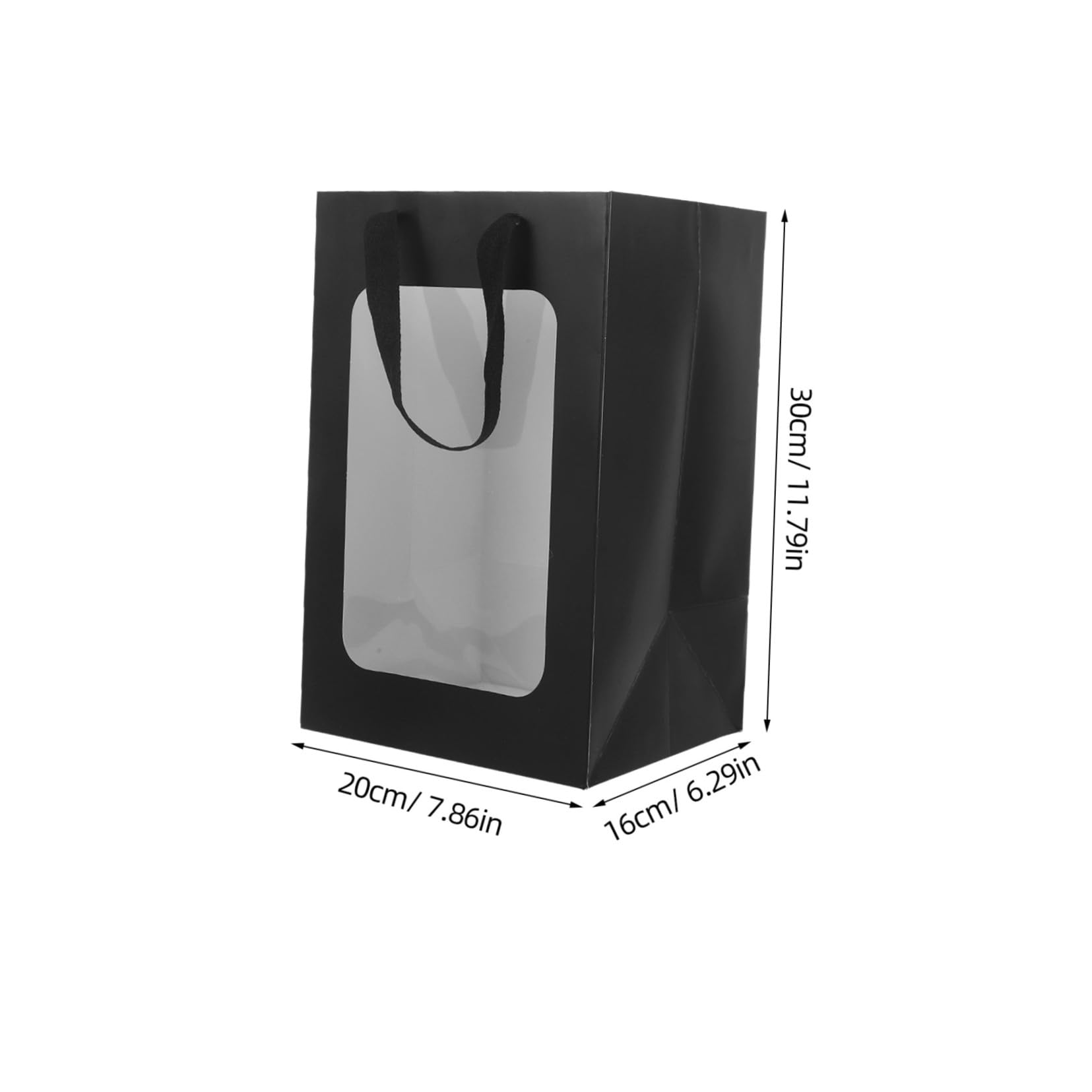 KOMBIUDA 10piezas Bolsas De Obsequio Transparentes Asas Unidades Para Fiestas y Bolsas Para Golosinas y
