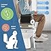 FSA&HSA Eligible Toilet Seat Risers with Footrests, Adjustable Height/Width Raised Toilet Seat with Handles, Fit Any Toilet Riser Heavy Duty Up to 500lbs, for Elderly, Handicap, Elevated, Pregnant