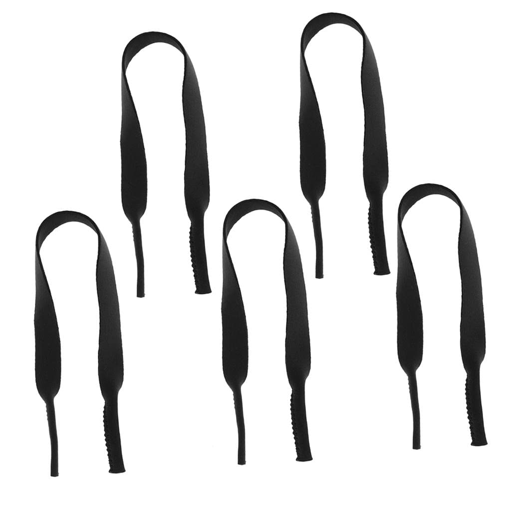 ™ 5pcs Neoprene Eyewear Sunglasses Glasses Neck Cord Retainer Band Strap-Black | Eyewear Accessories | Sunglasses & Fashion Eyewear | Men's Accessories-image-1