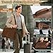 RAINSMORE Vintage Flap Messenger Bag for Men PU Vegan Leather Laptop Bag 15.6 Inch Waterproof Mens Briefcase Retro Computer Bag for Work College Office Travel Satchel Bag Men Brpwn