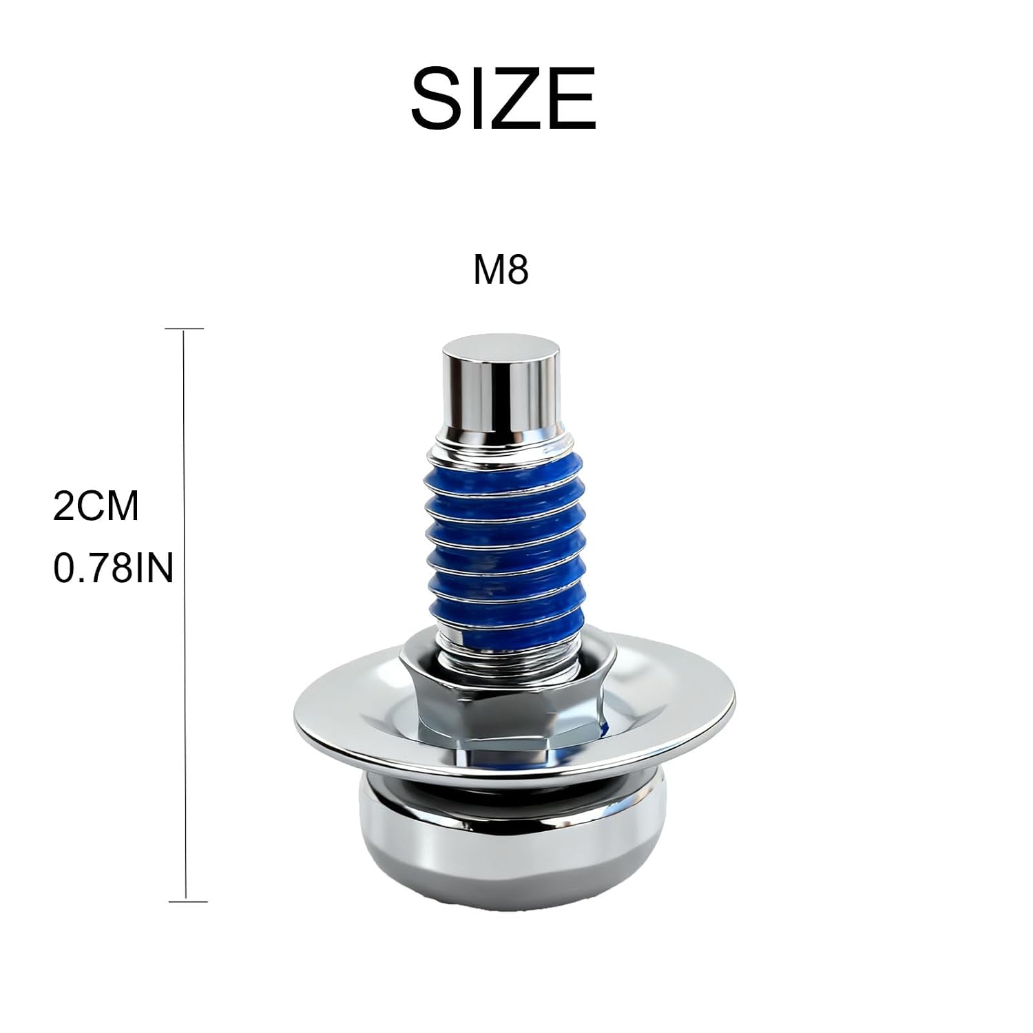 WHT000729A Engine Undertray Screw Bolt Kit, M8x20 M8x20 Bolt Hexagon Hex Socket Head, Fits VW Golf, Passat, Tiguan/Audi A3, A4, A6, Q5, Q7 (3PCS)