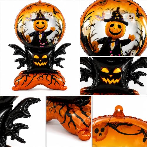 Image of AMFIN Halloween Witch Crystal Ball Foil Balloon Decoration