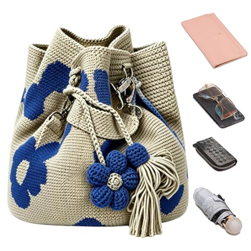 Sac en crochet à fleurs léger pour éviter les douleurs d'épaule en vacances