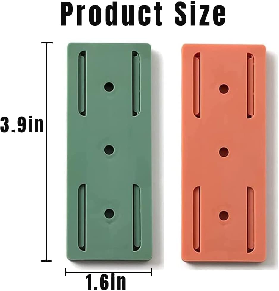 Miniatura 7 de 12 fijadores de enchufe de escritorio autoadhesivos, con 12 bridas para cables, soporte adhesivo sin perforaciones, protector de sobretensiones sin