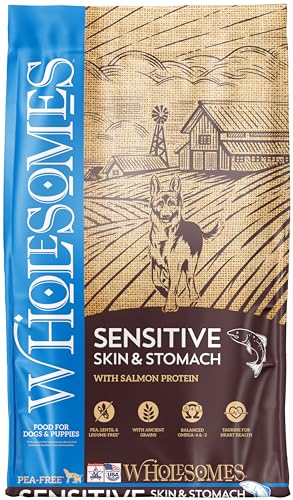 Wholesomes Sensitive Skin & Stomach with Salmon Protein Dry Dog Food 30 lb