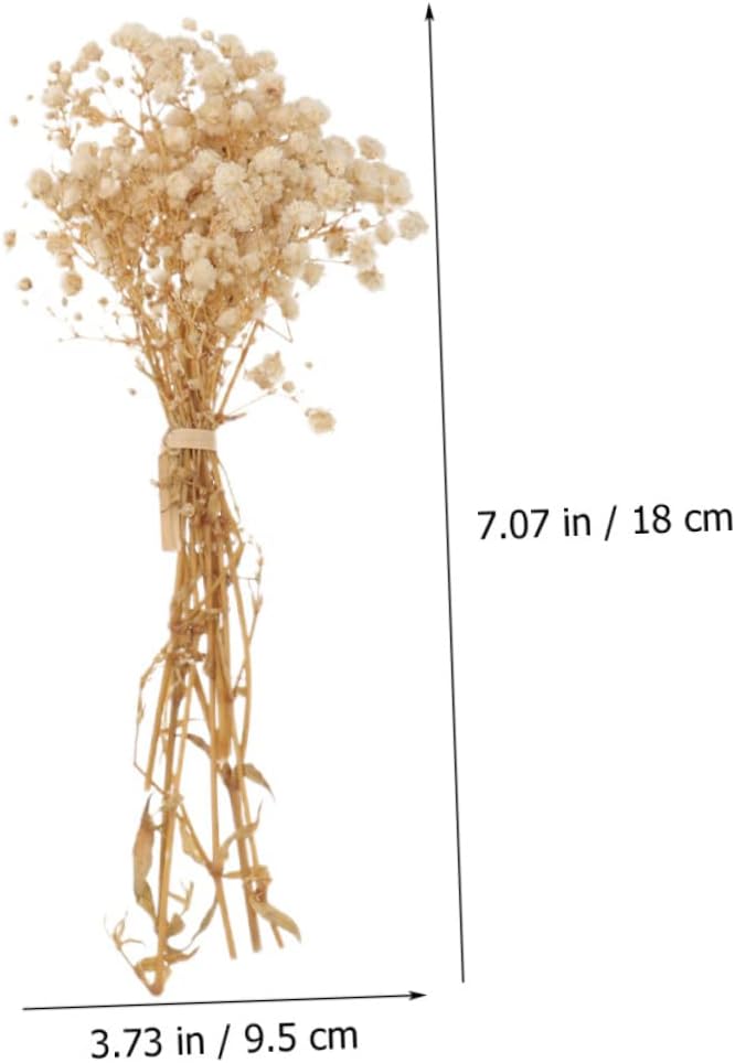 Alipis Bundles Dried Babys Breath Flowers Faux Bouquet for Home Decor Wedding Table Centerpieces Relaxing Atmosphere No Watering Needed for Crafts and Arrangements