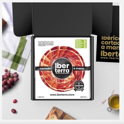 Jamón de cebo de campo Ibérico 50% raza ibérica loncheado a cuchi...