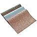 Chunky Glitter Fabric Sheets- 3 Pieces of Assorted Colours 8" x 12" Precut Shiny Thick Canvas Fabric Sheets for Bag Making, Hat Making, Hair Crafts Making, Jewelry Making, Sewing (Mix Color-1)