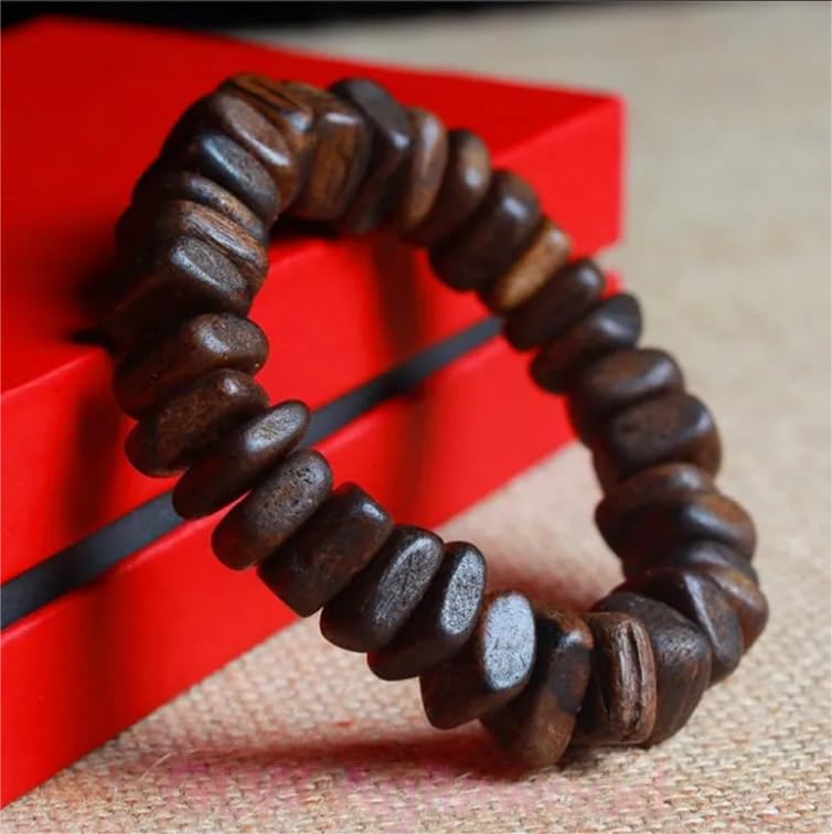 Bracelet bois d'agar indonésien pour séances de méditation zen