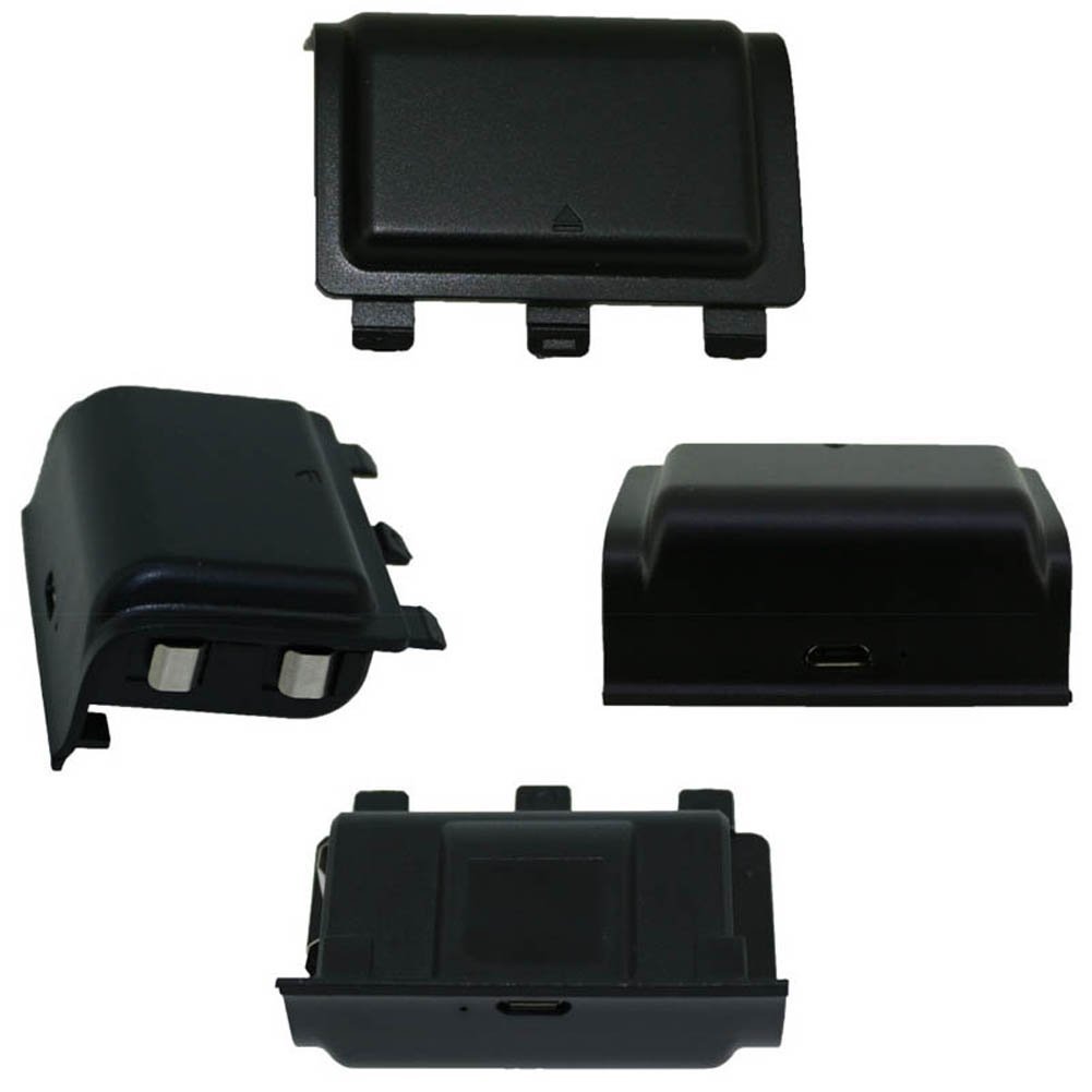 Xbox One Controller Battery Pack & Charger Cable - E-MODS GAMING Rechargeable 1200mAh Battery Pack + Play Kit With 3 Meter USB Charging Cable for Xbox One Controller(BLACK)