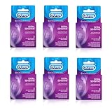 Durex Extra Sensitive Lubricated Ultra Thin Premium Condoms, 3 Count (Pack of 6)