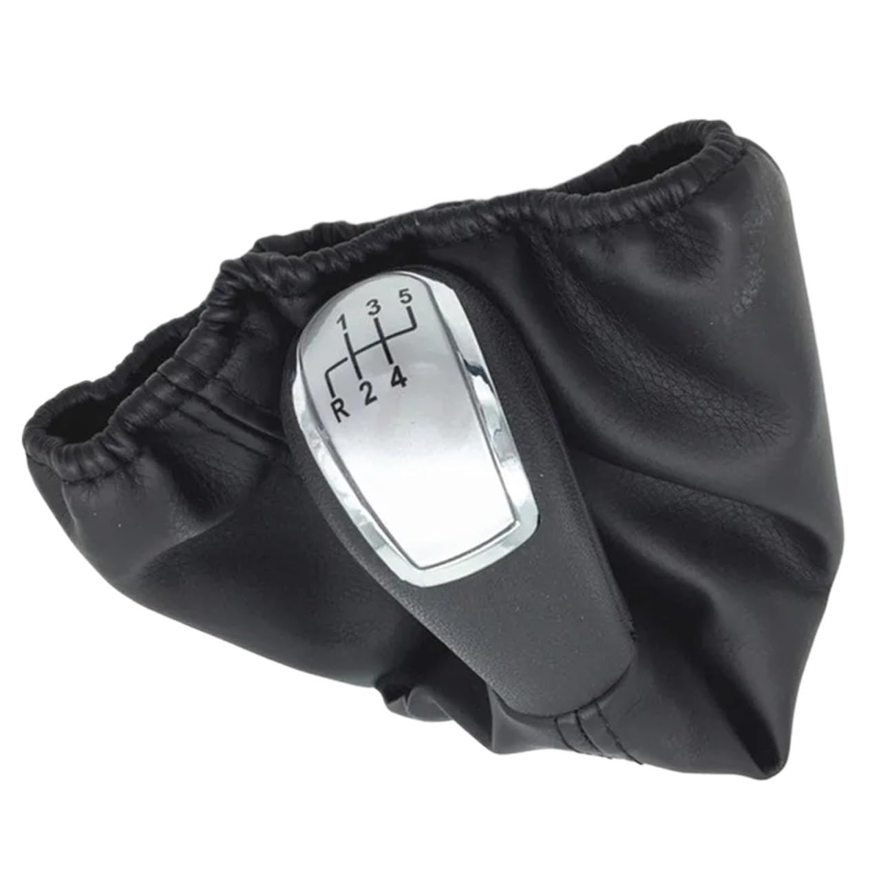 HSUKIHO Car Shift Knob Cover for Benz for C-Class W202 W208 for E-Class W210 W203 S203 W245 W169 (04-12)/ W168 (97-04) Car Hand Speed Manual Gear Shift Knob(Silver R12345)