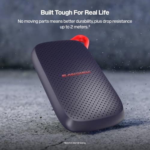 Sandisk 500GB Portable SSD, Up to 1000MB/s Read Speeds, Black (New Model) - Image 7