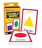 Carson Dellosa Colors and Shapes Flash Cards—Double-Sided, Essential Shapes, Basic Colors, Names With Illustrations, Early Math and Reading Comprehension Practice Set (54 pc)
