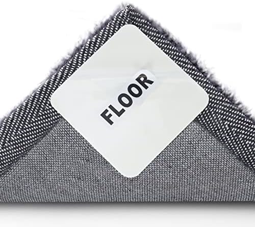 Gecork Nano Vacuum Tech Rug Pad Gripper for Hardwood Floors, Washable Non Slip Rug Pads Grippers for Area Rugs, Grip Rug Corners to Prevent Sliding