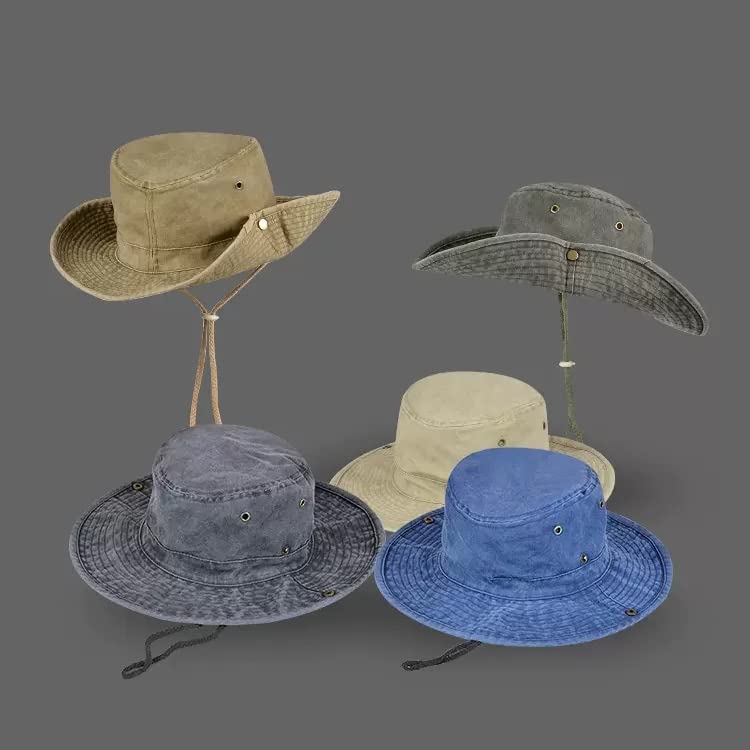 Chapeau de pêche d'été extérieur, casquette de soleil et cowboy - 3