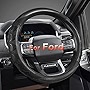 GIANT PANDA Car Steering Wheel Cover for Ford F150 F250 F350 Expedition 15.5-16 inches - Gray