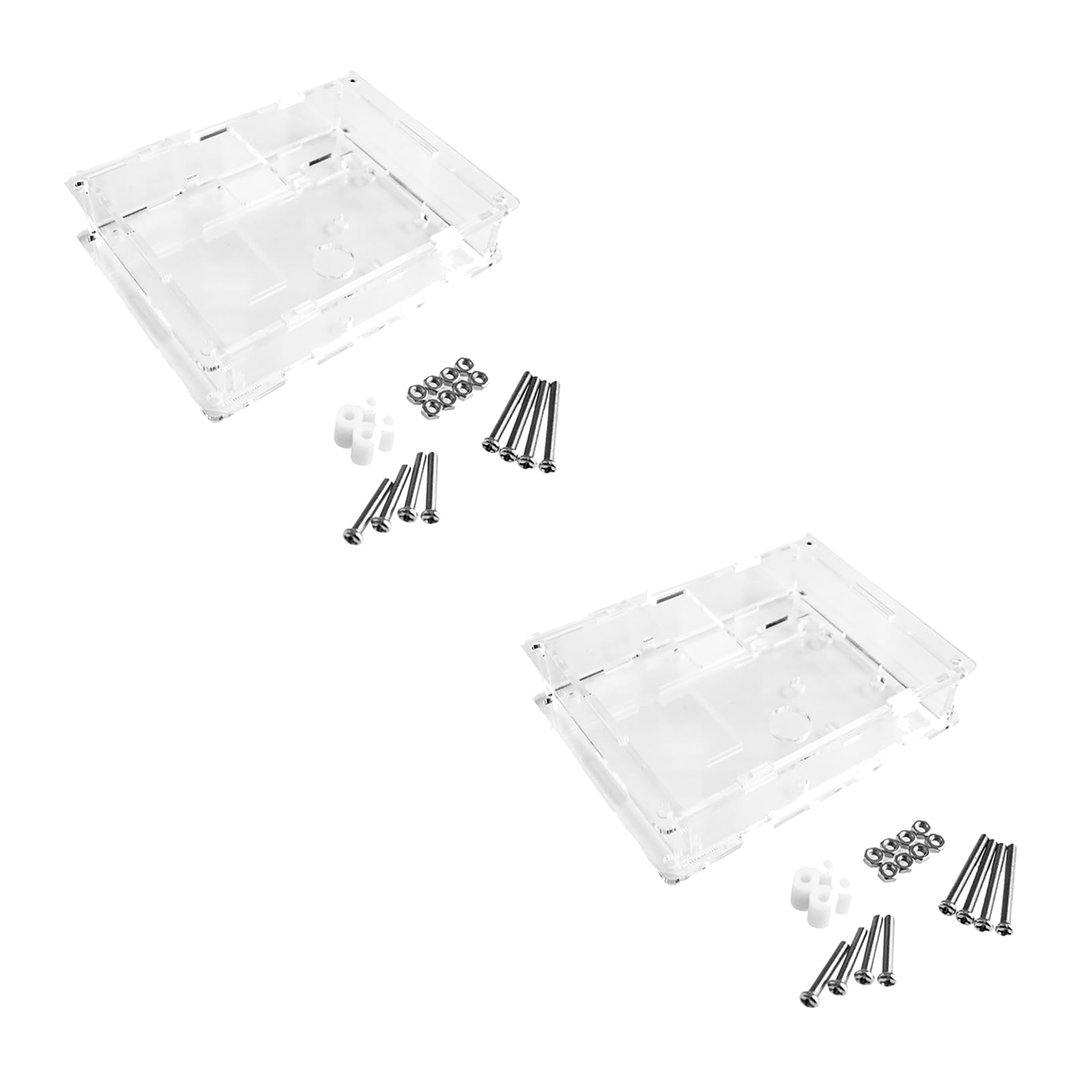 2Pcs Clear Case Acrylic Housing for LCR-T4 Transistor Tester Diode Capacitor Multimeter Shell Transistor Tester Cover Transparent Acrylic Case Shell