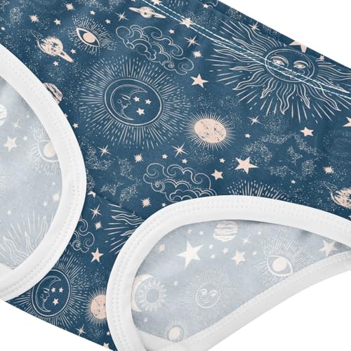 Little Girls' Soft Cotton Underwear Kids Breathable Comfort Sun Moon Cosmos Astrology Panties Briefs Toddler4