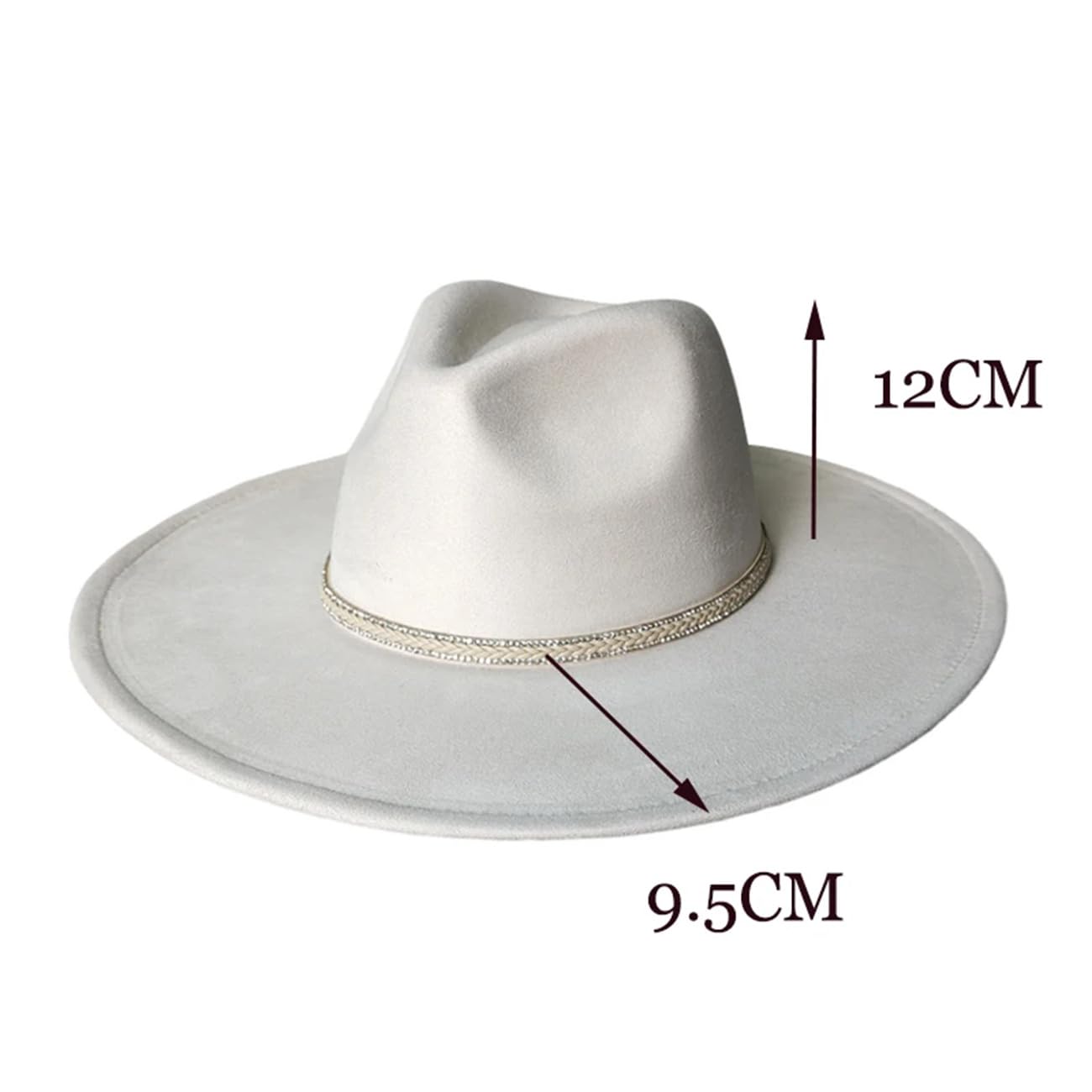 Cappello da donna Uomo Chiesa Jazz Hat Suede tesa larga feltro Fedoras Panama Denim Cap