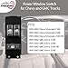 Driver Side Master Power Window Switch Gray | for 1999 2000 2001 2002 Chevy Silverado GMC Sierra 1500, 2500, 2500 HD, 3500 2-Doors Pickup Truck | Replace # 15047637