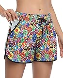 KORALHY Shorts for Women with Pockets,Office Wear Loose Fit Elastic Drawstring Double-Layered Quick...