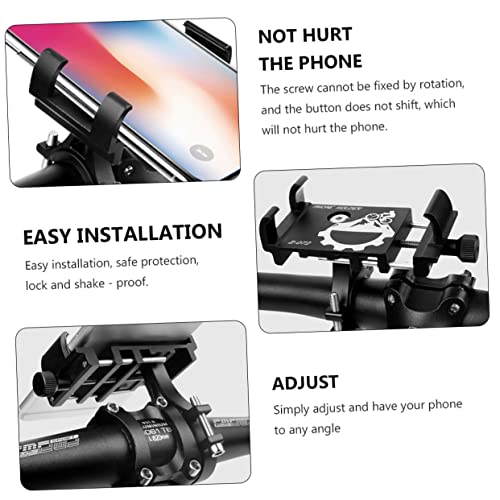 INOOMP 2 peças Suporte de telefone celular de ciclismo para carrinho de bebê, smartphones, motocicle