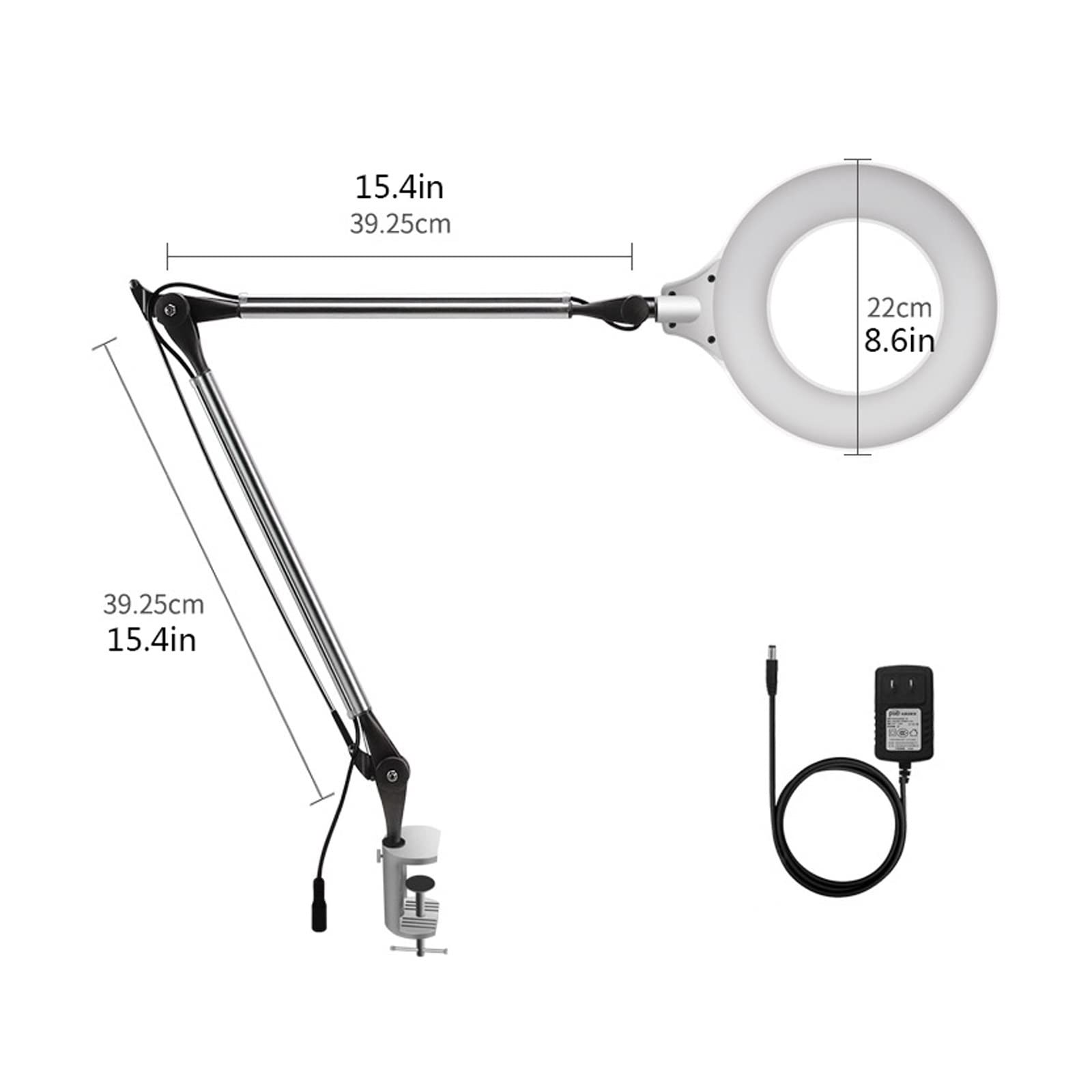 Leselampen am Bett Student Augenschutz Tischlampe Lernen Langarm Tischlampe Clip-on Nacht Leselampe Schreibtisch Clip Lampe Lernutensilien Lesetischleuchte (Color : A)