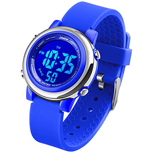 VenSten Reloj digital deportivo impermeable para niños y niñas, para deportes al aire libre, relojes eléctricos LED con alarma luminosa, cronómetro, reloj de pulsera para niños, Morado profundo, VenSten Reloj digital deportivo impermeable para niños y niñas, para deportes al aire libre, relojes eléctricos LED con alarma luminosa, cronómetro, reloj de pulsera para niños, Morado profundo,