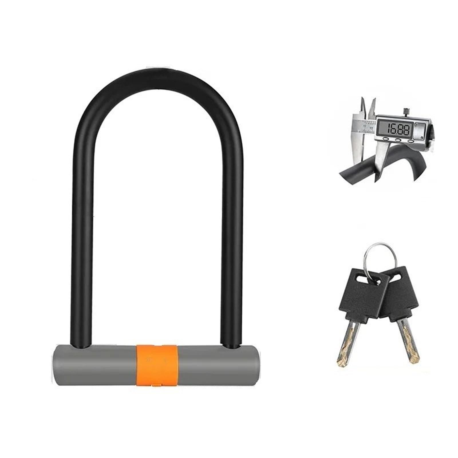 Chain Lock Anti-Theft U Lock Heavy Duty Security Steel Locks with 2 Keys Motorbike Lock