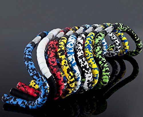 Vinqliq New Super Soft Bike Bicycle Cycling Handlebar Tape Wraps with Bar Plugs (Red & Black) - Thumbnail 6