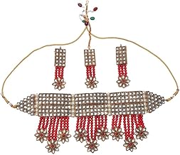 Necklace Jewellery Set for Women with Earrings and Maang Tikka for Wedding, Party, Engagements & Festivals (HH1)