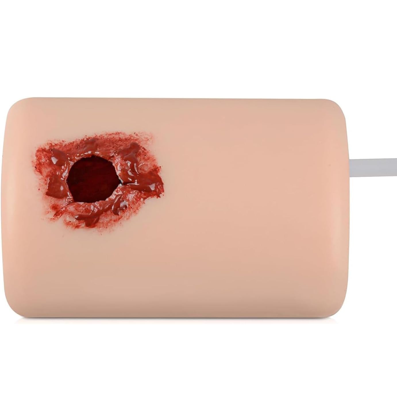HKFGSHOP Wound Care Wound Models, Bleed Control Tourniquet Trainer, Highly Simulates The Wound On The Thigh and Bleeding Scene, Wound Packing Task Training Model for Classes Training