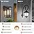 9.76'' Outdoor Wall Light Fixtures 2 Packs, Waterproof Porch Lights Lanterns, Exterior Modern Brown Wall Mount Lighting, Anti-Rust E26 Outside Scones for House Front Door Garage Patio, 2 Pack