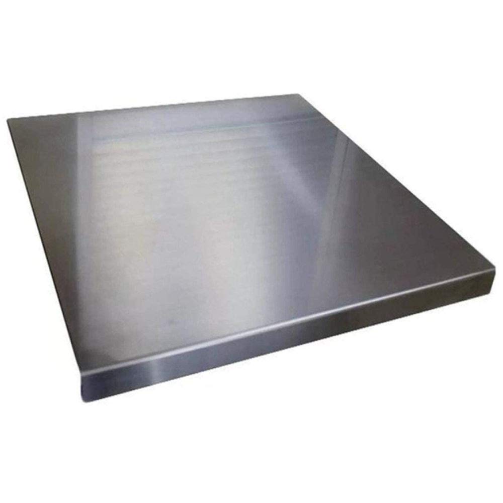 Tagliere in acciaio inox VARIE MISURE per proteggere il piano della cucina Profondità 40 cm (L80 x P40 x 3cm)