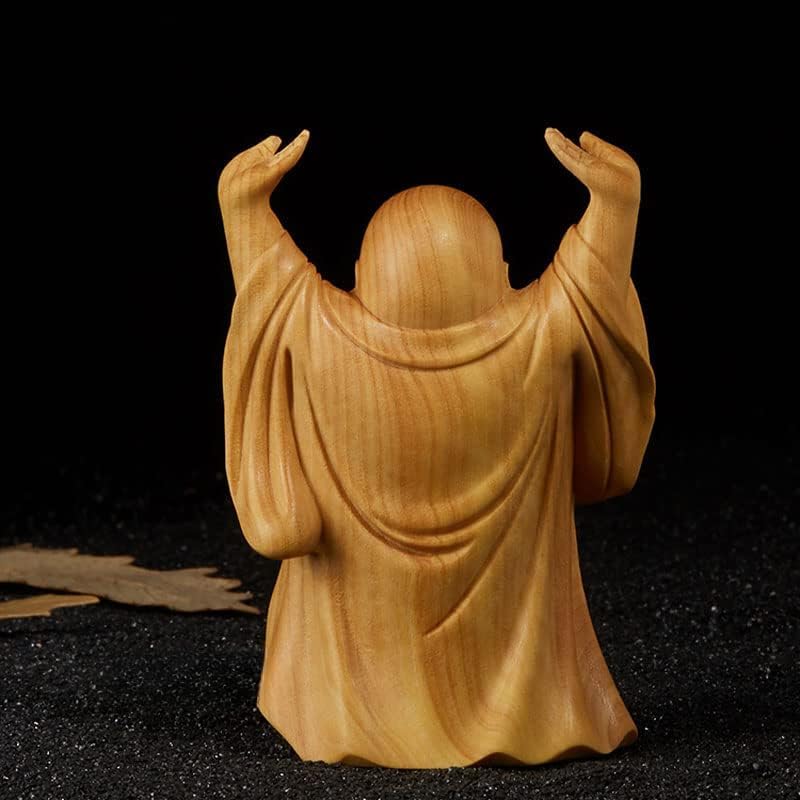 Amazon｜仏像 かわいい 布袋様 置物 お守り 受験 木彫り仏像 ツゲ製