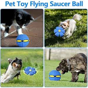 FlidRunest 2PCS Pet Toy Flying Saucer Ball, Flying Saucer Ball Dog Toy with 3 Light for Interactive Dog,Cats, Children's Foot Ball,Outdoor Games,Camping Games FlidRunest 2PCS Pet Toy Flying Saucer Ball, Flying Saucer Ball Dog Toy with 3 Light for Interactive Dog,Cats, Children’s Foot Ball,Outdoor Games,Camping Games