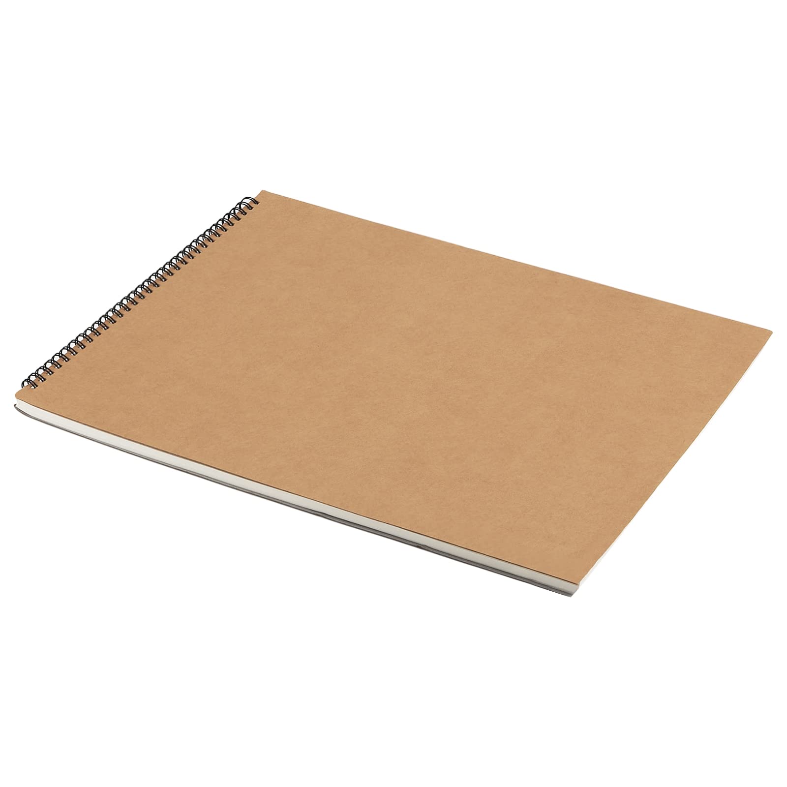 ZOENHOU Paquete de 6 cuadernos de bocetos A3, 60 páginas/30 hojas, cuaderno de bocetos encuadernado en espiral, cuaderno de bocetos A3, cuaderno de dibujo A3 para artistas, color marrón
