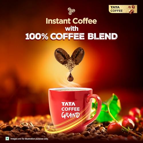 Image of Tata Premium Instant Coffee, 45g Jar, 100% Pure Coffee, With Flavour Locked Decoction Crystals, Rich Aroma & Great Taste