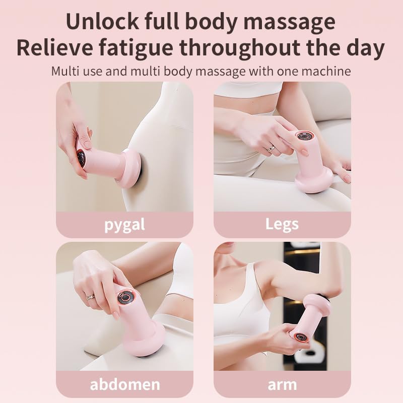 Image of Dealsure Massage Machine for Body Pain | Handheld Mini Electric Body Massager | 6 Speed Settings | Full Body Massage Tool for Back, Neck, Legs & Feet | Gift for Men & Women