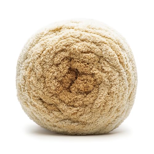 Image of Bernat Blanket Extra Thick Perfect Phasing Chunky Yarn for Hand Knitting, Crocheting, Crafts & Amigurumi- 100% Polyester - #7 Jumbo - 21.2oz /600g - 65 Yards - Golden