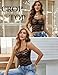 Avidlove Bralettes for Women Lace Spaghetti Strap Camisole Y2k Crop Tops Going Out Tank Tops(Black,Medium)