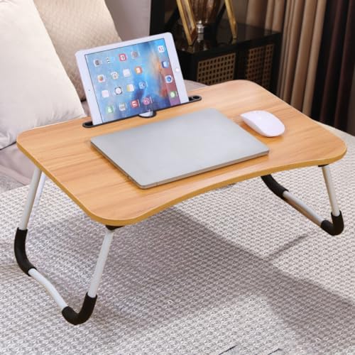 Mesa Dobrável Para Notebook Suporte Para Tablet Cama Mesa De Colo Portátil Sofá (Bege)