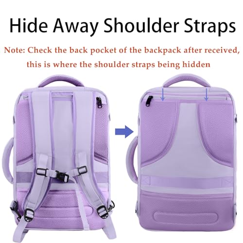 image for MATEIN Carry on Backpack for Women, 40L Heavy Duty Travel Backpack Air