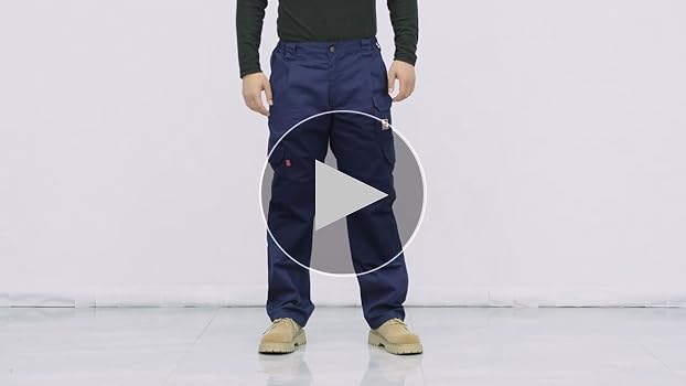 Amazon.com: KONRECO FR Pants for Men Cargo Pockets Flame