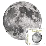 Rompecabezas 1000 Piezas, Rompecabezas Lunar Antipolvo y Antidecoloración, Puzzle Redondo, Regalo para Juego Familiar...