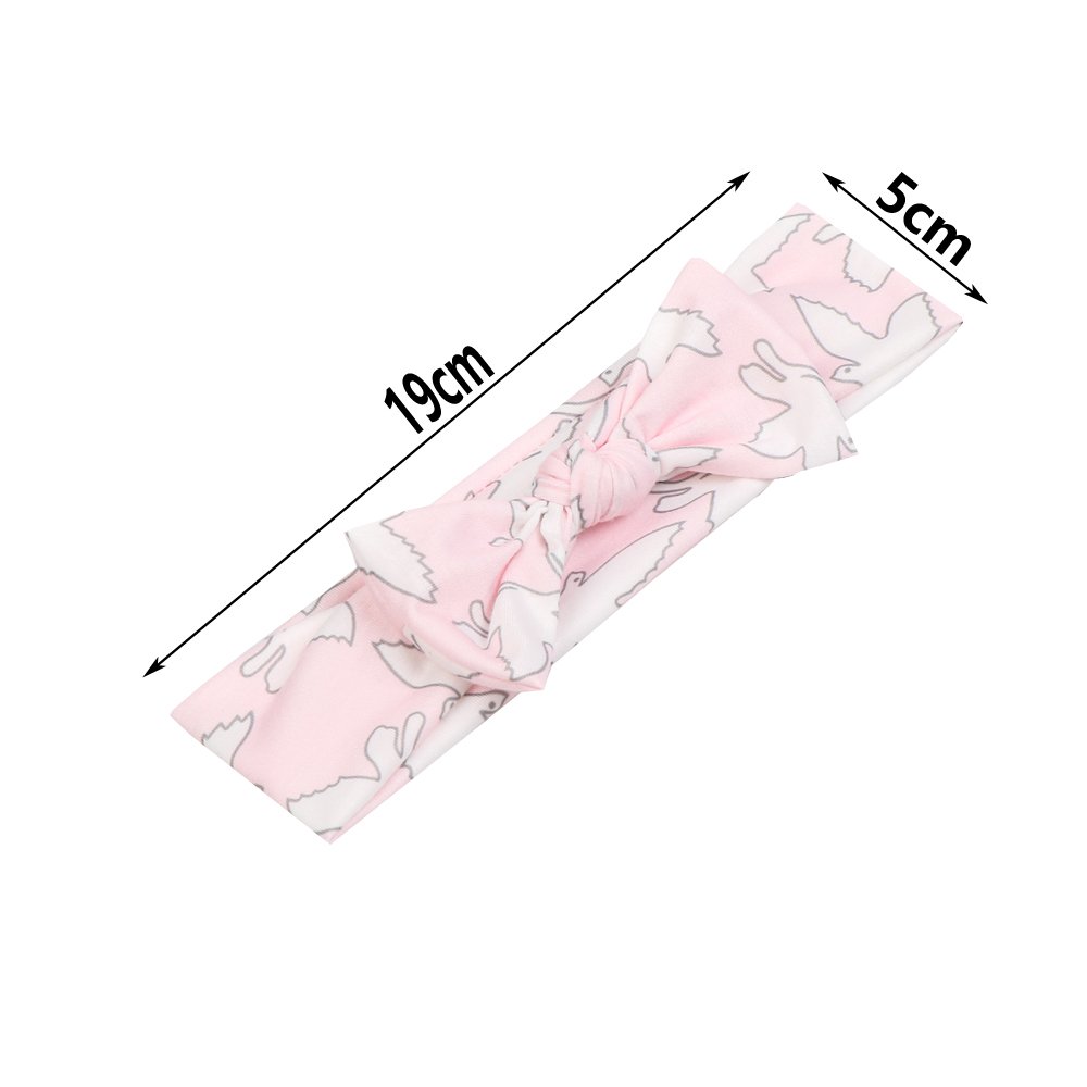Bebé Cinta para El Pelo Infantil Algodón Sólido Mariposa Niñas Banda para La Cabeza Diadema Elástica Turbante 3Pcs