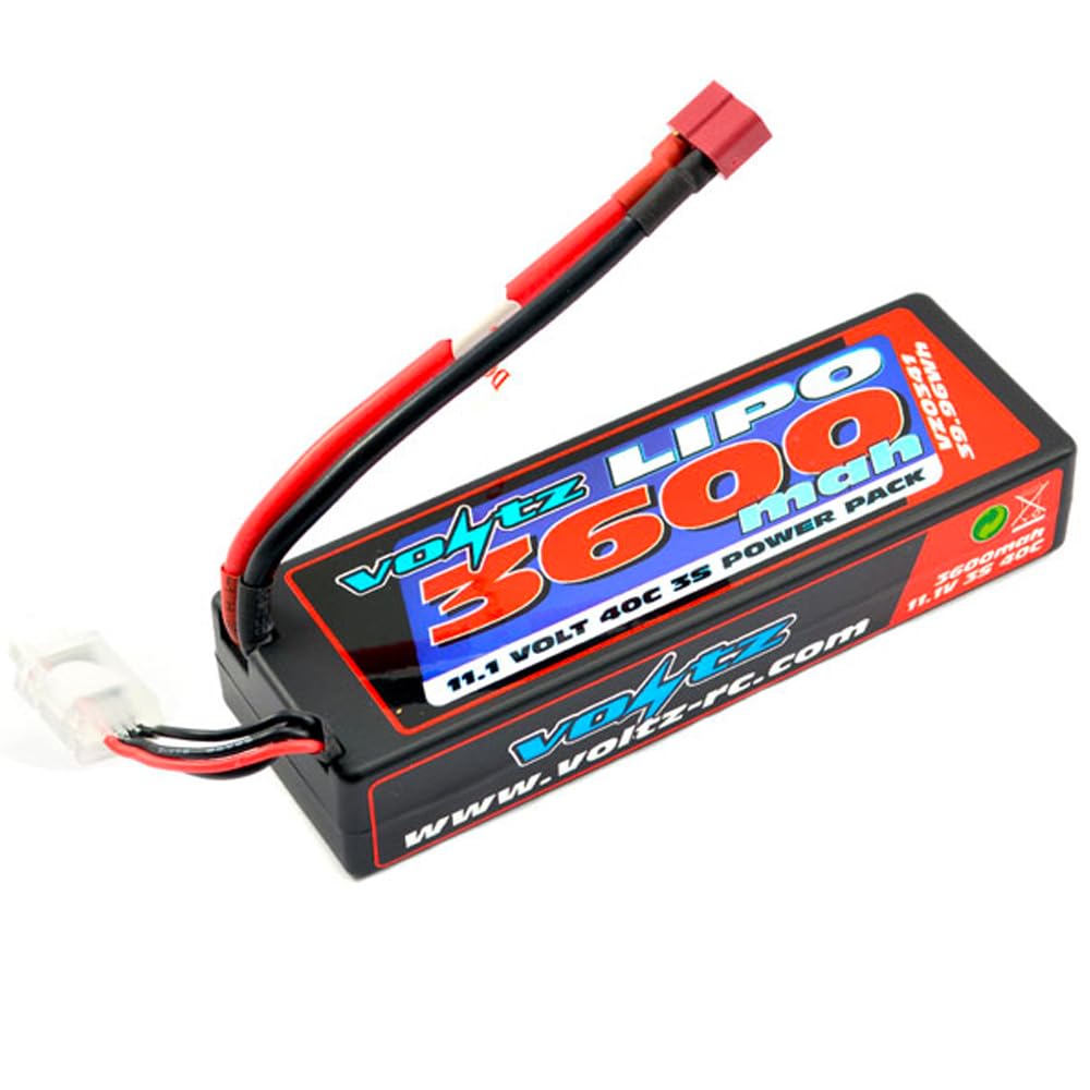 Voltz 3600mAh 3S 11.1v 40C Hard Case LiPo Stick Battery - 2S Size