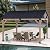 FAB BASED 10x12FT Hardtop Wood Gazebo, Natural Solid Cedar Frame Carport Gazebo, Canopy with Steel Roof, Outdoor Metal Top Pavilion for Deck, Garden, Backyard, Lawn