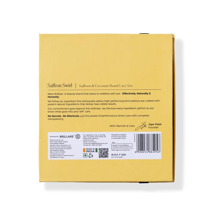 Image of Brillare Saffron Swirl Hand Care Kit (1*2)